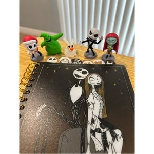 Nightmare Before Christmas Spiral Notebook & Figurines